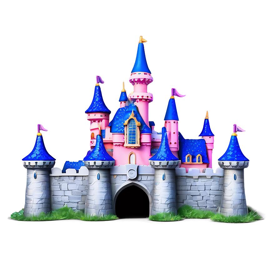Disney Castle Fantasy Landscape Png 05242024 PNG