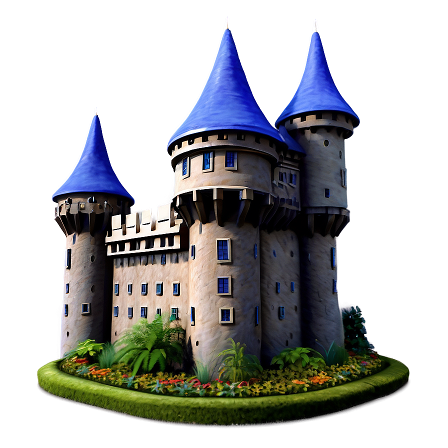 Disney Castle Garden View Png Hog PNG