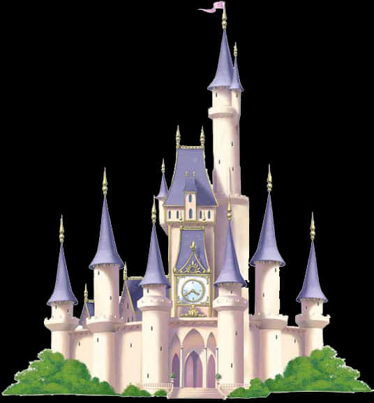 Disney Castle Illustration PNG