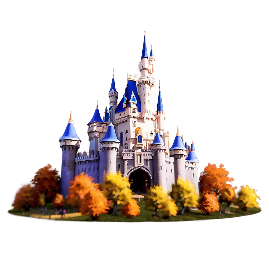 Disney Castle In Autumn Png Xnl79 PNG