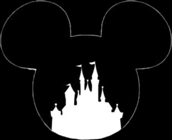 Disney Castle Mickey Silhouette PNG
