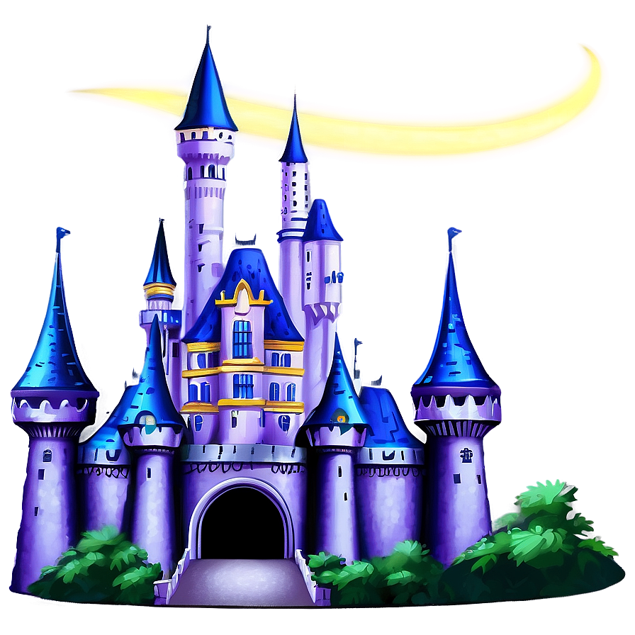 Download Disney Castle Night View Png Fon91 