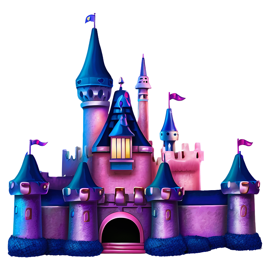 Disney Castle Night View Png Oha PNG