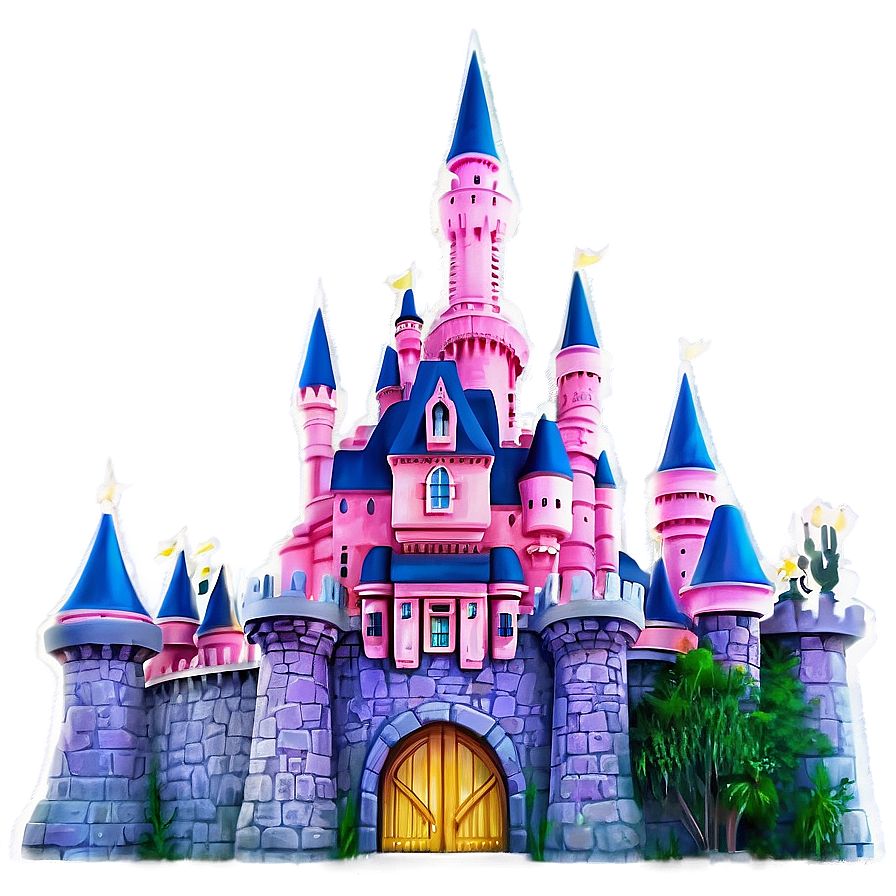 Disney Castle Night View Png Upp PNG