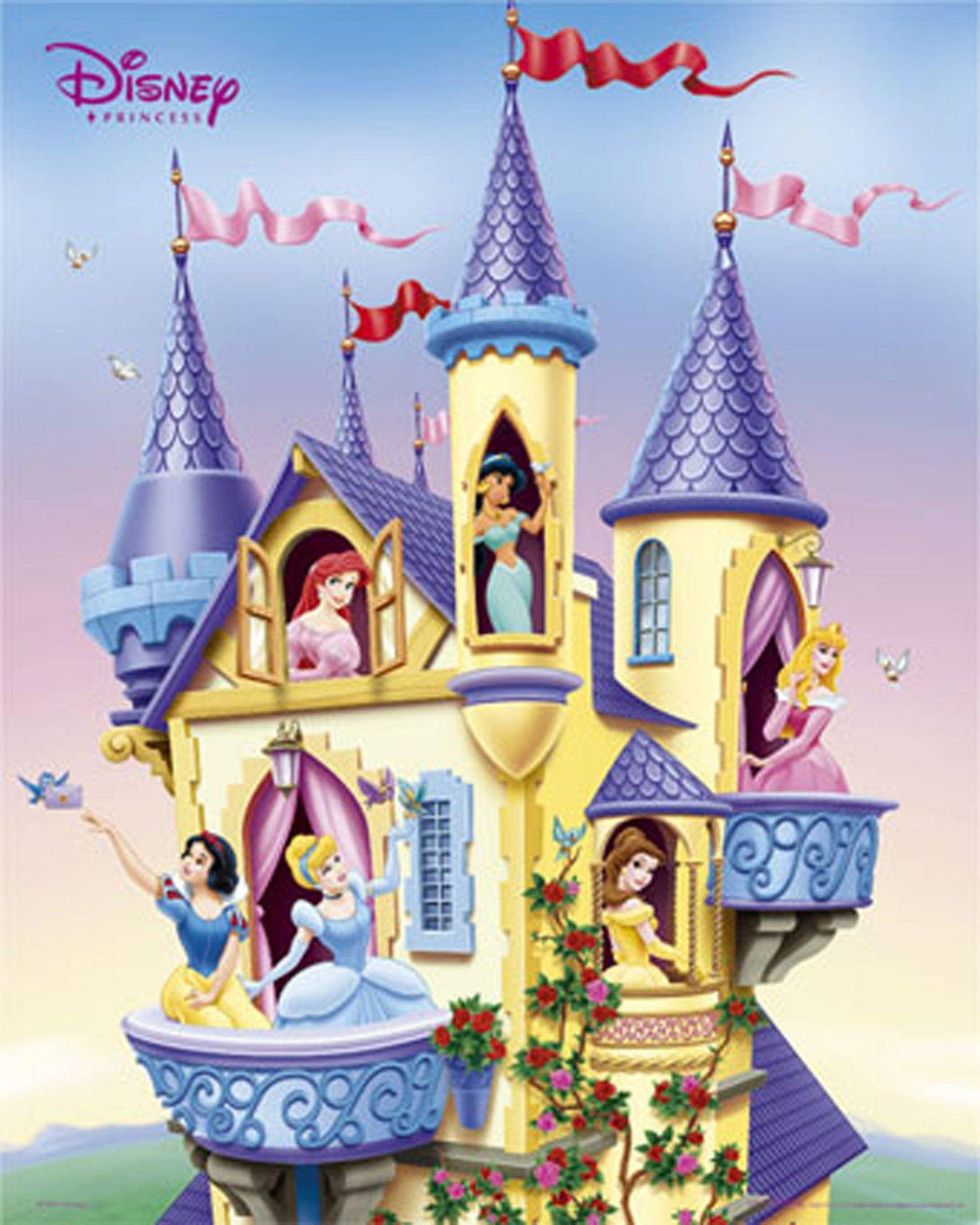 Castillode Disney Princesas Fondo de pantalla