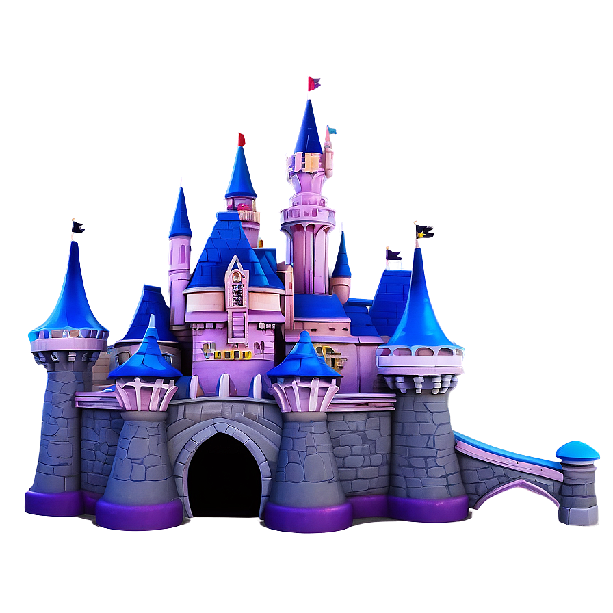 Download Disney Castle Romantic Night Png 05242024 | Wallpapers.com