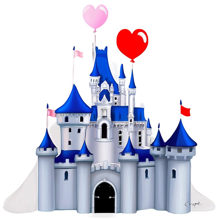 Disney Castle Romantic Night Png Uwu85 PNG