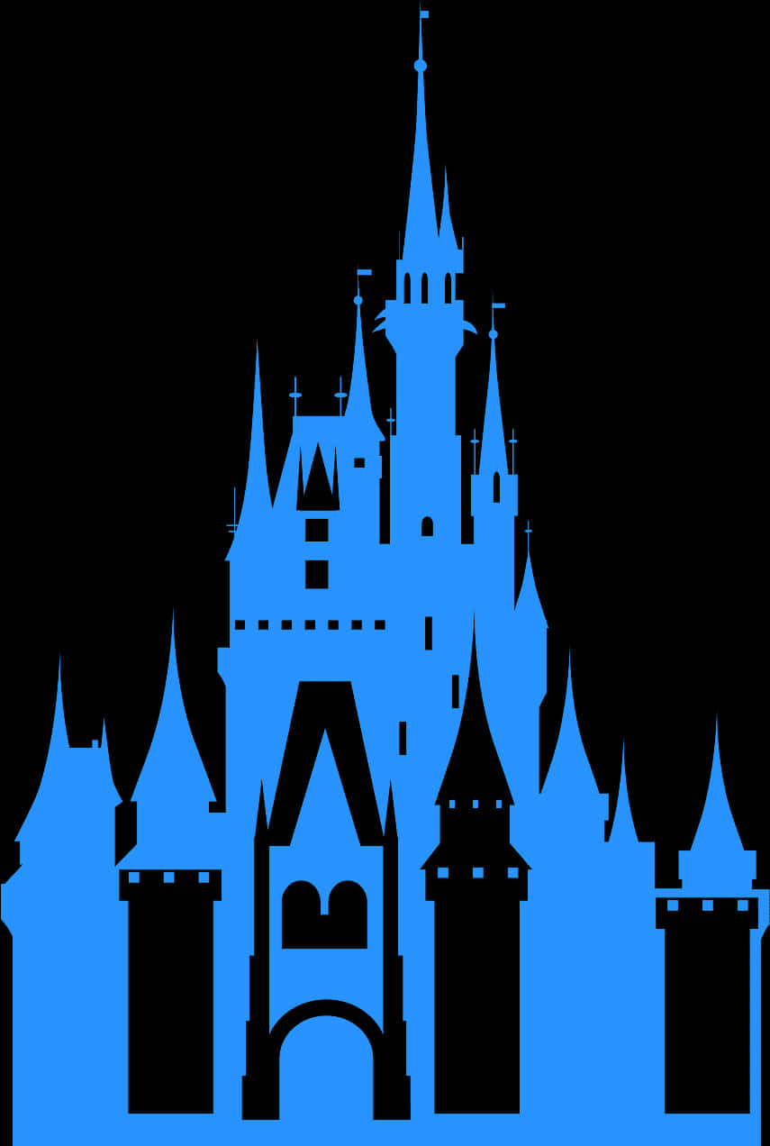 Disney Castle Silhouette Graphic PNG