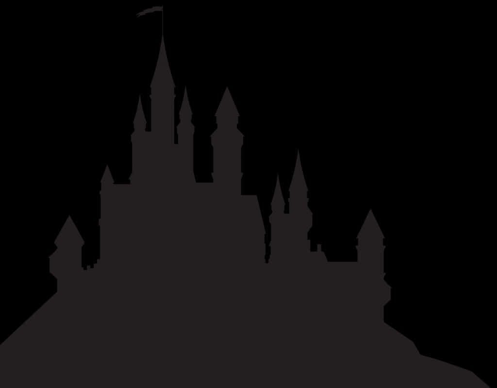 Disney Castle Silhouette Graphic PNG