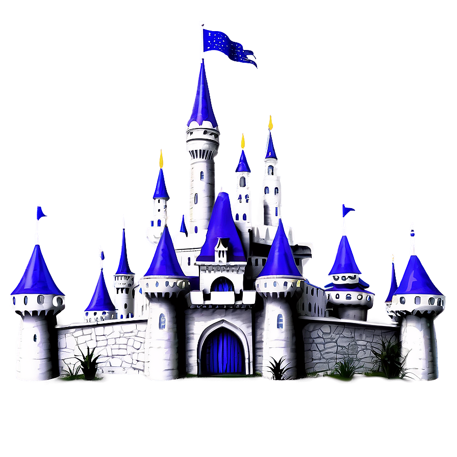 Download Disney Castle Under Stars Png 58 | Wallpapers.com