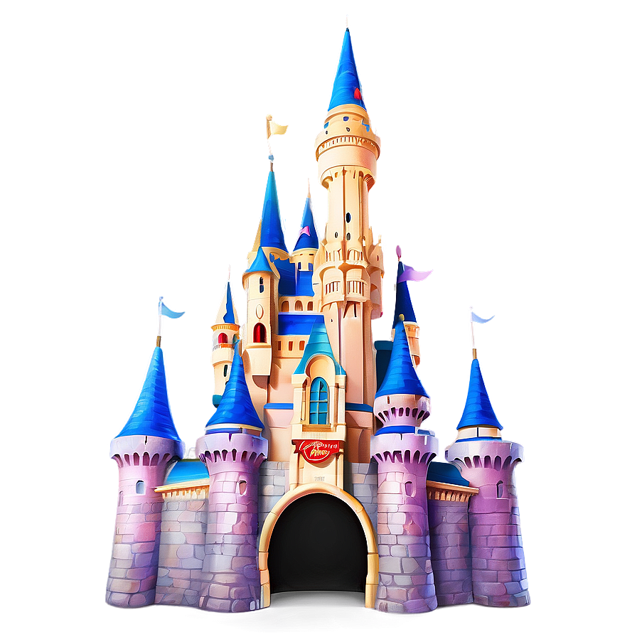 Download Disney Castle With Mickey Mouse Png Oiw | Wallpapers.com