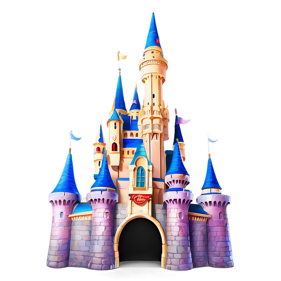 Disney Castle With Mickey Mouse Png Oiw PNG
