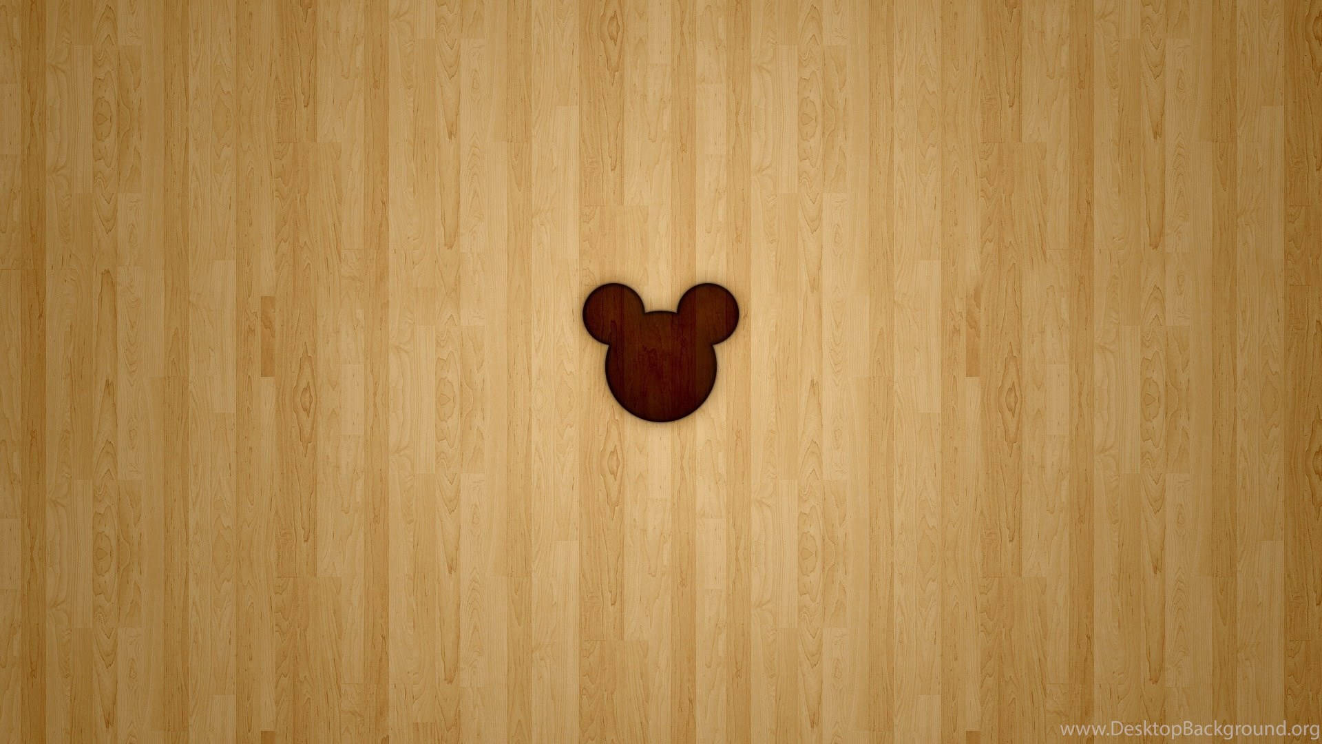 Disney Channel Mickey Mouse Wooden Outline Background