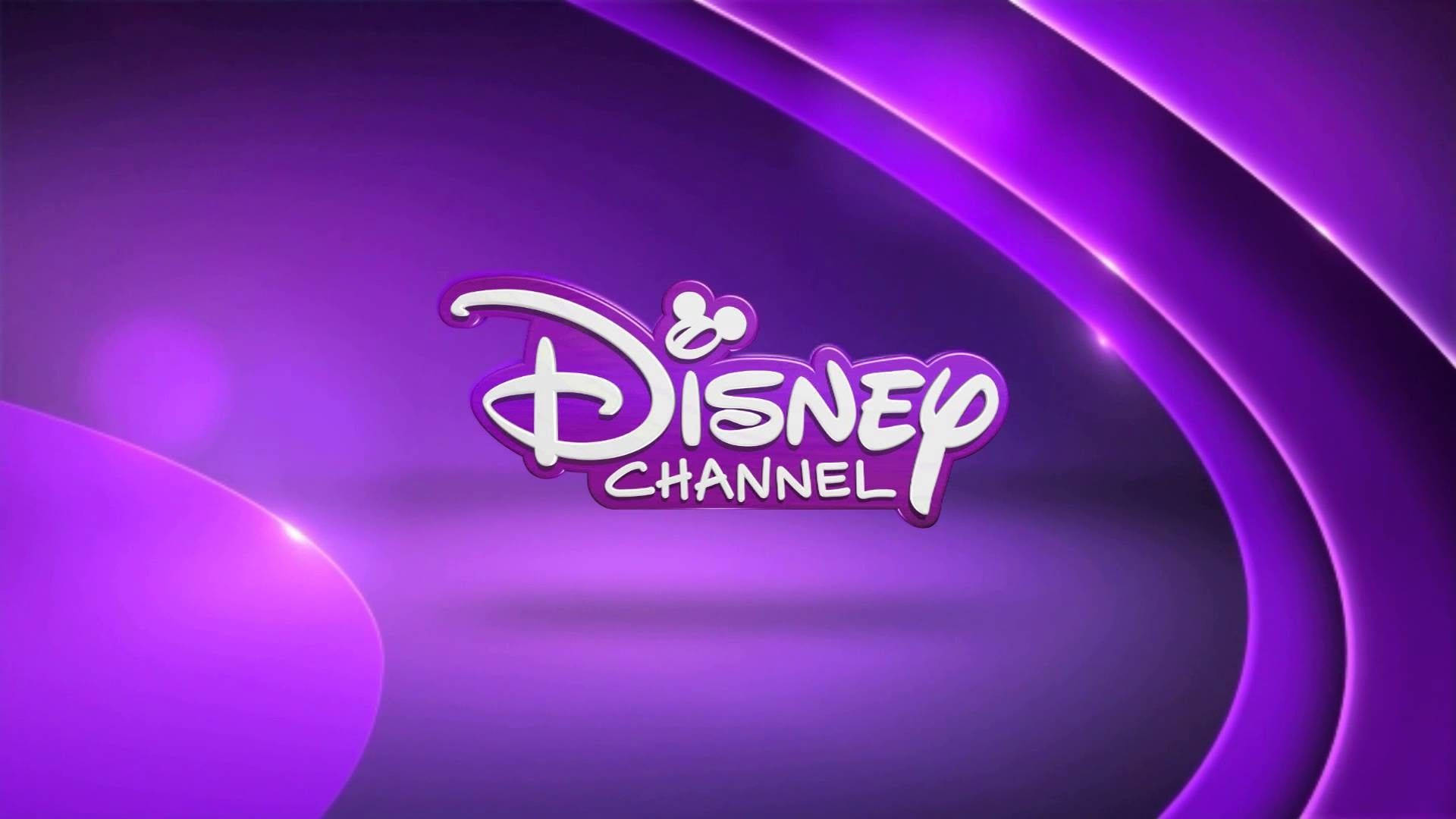 Disney Channel Monochromatic Purple Logo Background