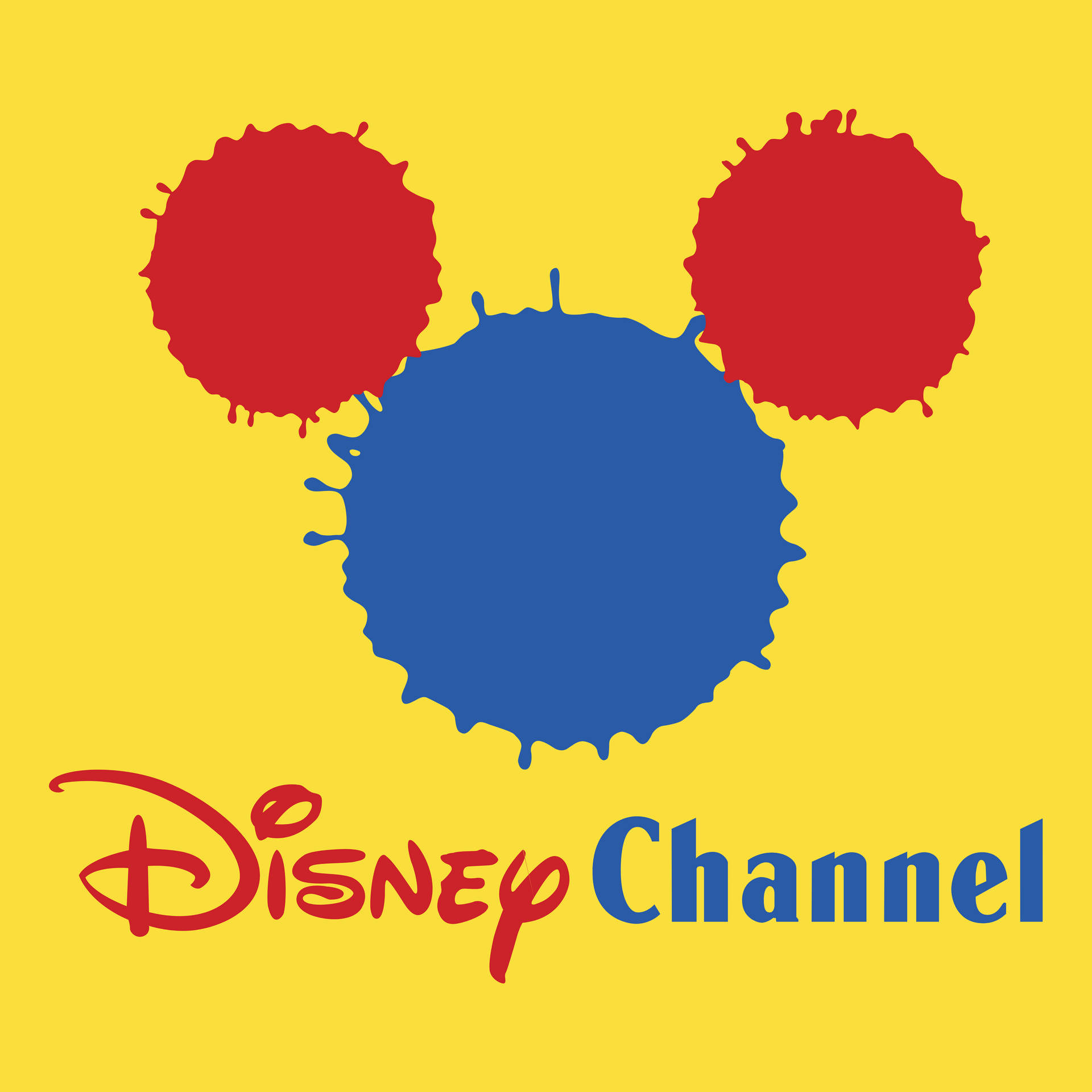 Disney Channel Paint Splatter Pattern Logo Wallpaper