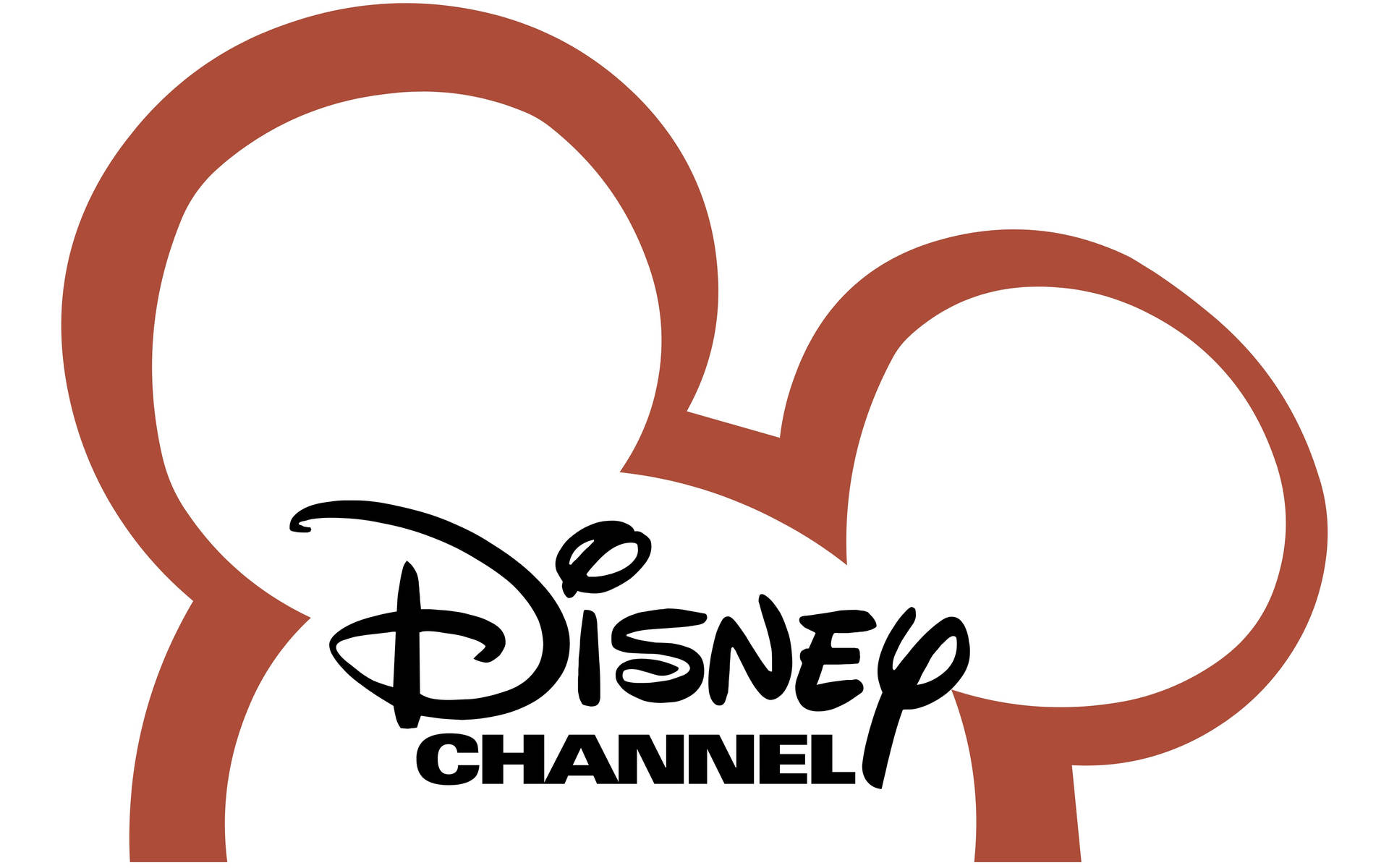Disney Channel Reddish Brown Logo Wallpaper