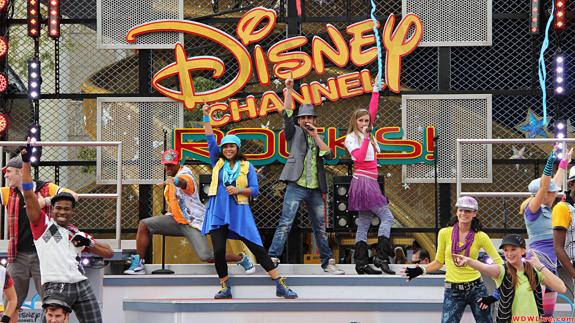 Disney Channel Rocks Stage Background