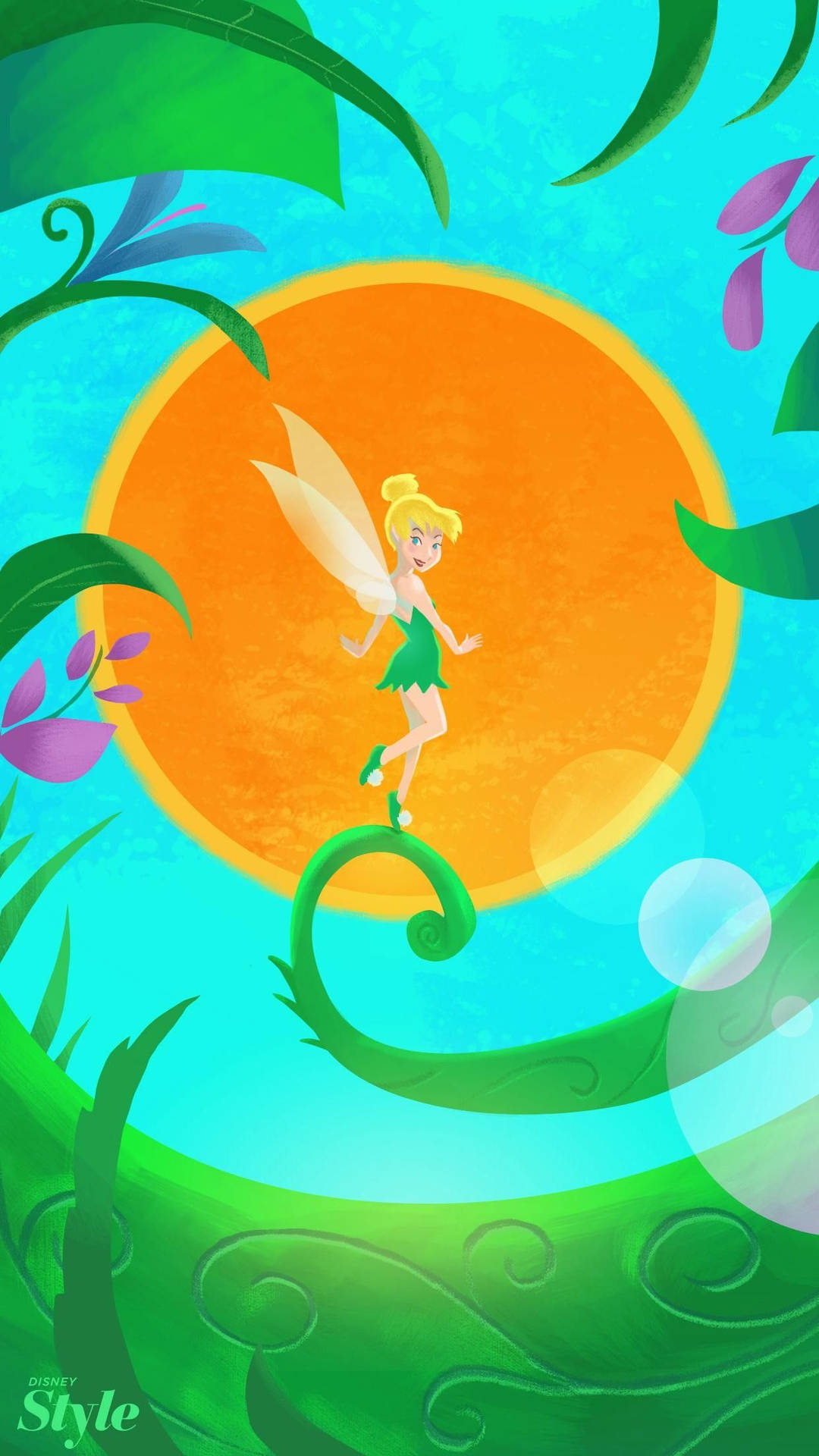 Disney Channel Tinker Bell Illustration Background