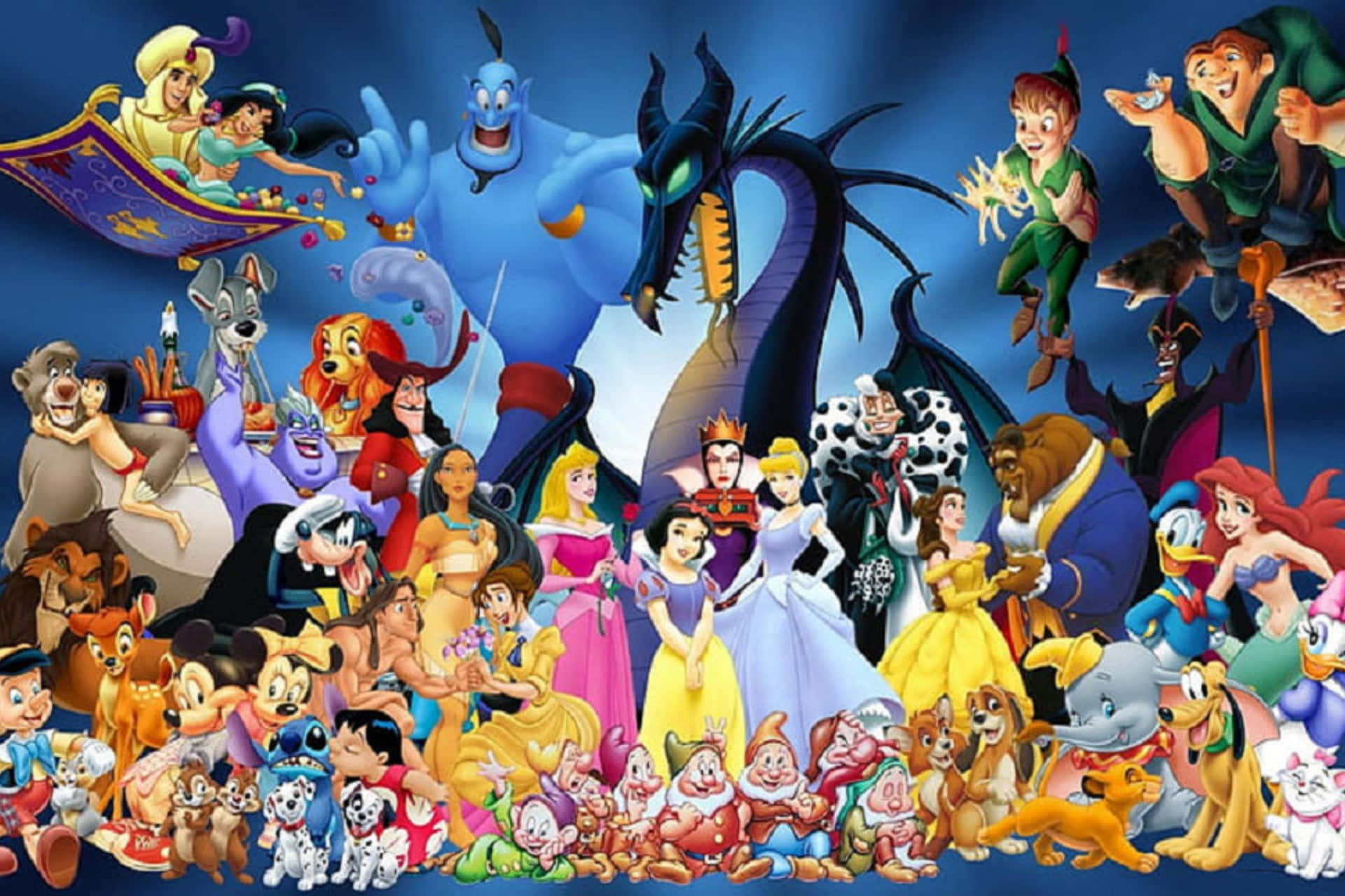 Disney Characters Collage.jpg Wallpaper