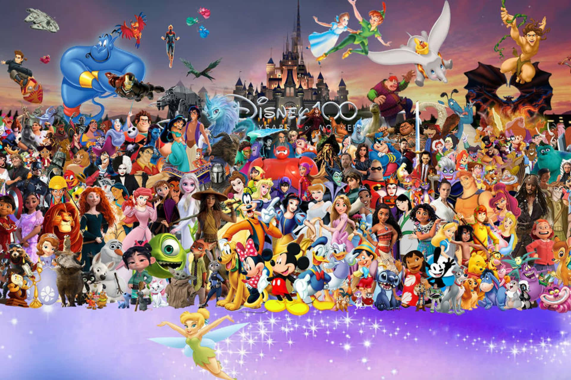 Disney Characters Collage Wallpaper