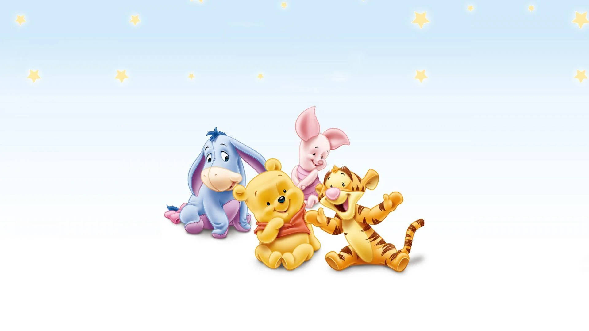 Disney Characters Winnie And Friends Wallpaper