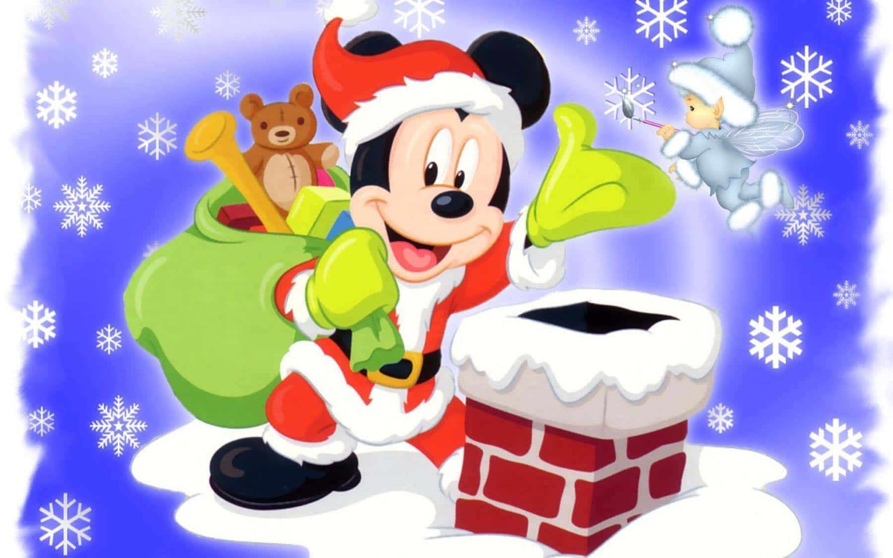 Mickeymouse Julbakgrunder.