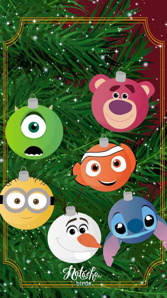 Disneyweihnachtsfiguren-weihnachtsschmuck Wallpaper