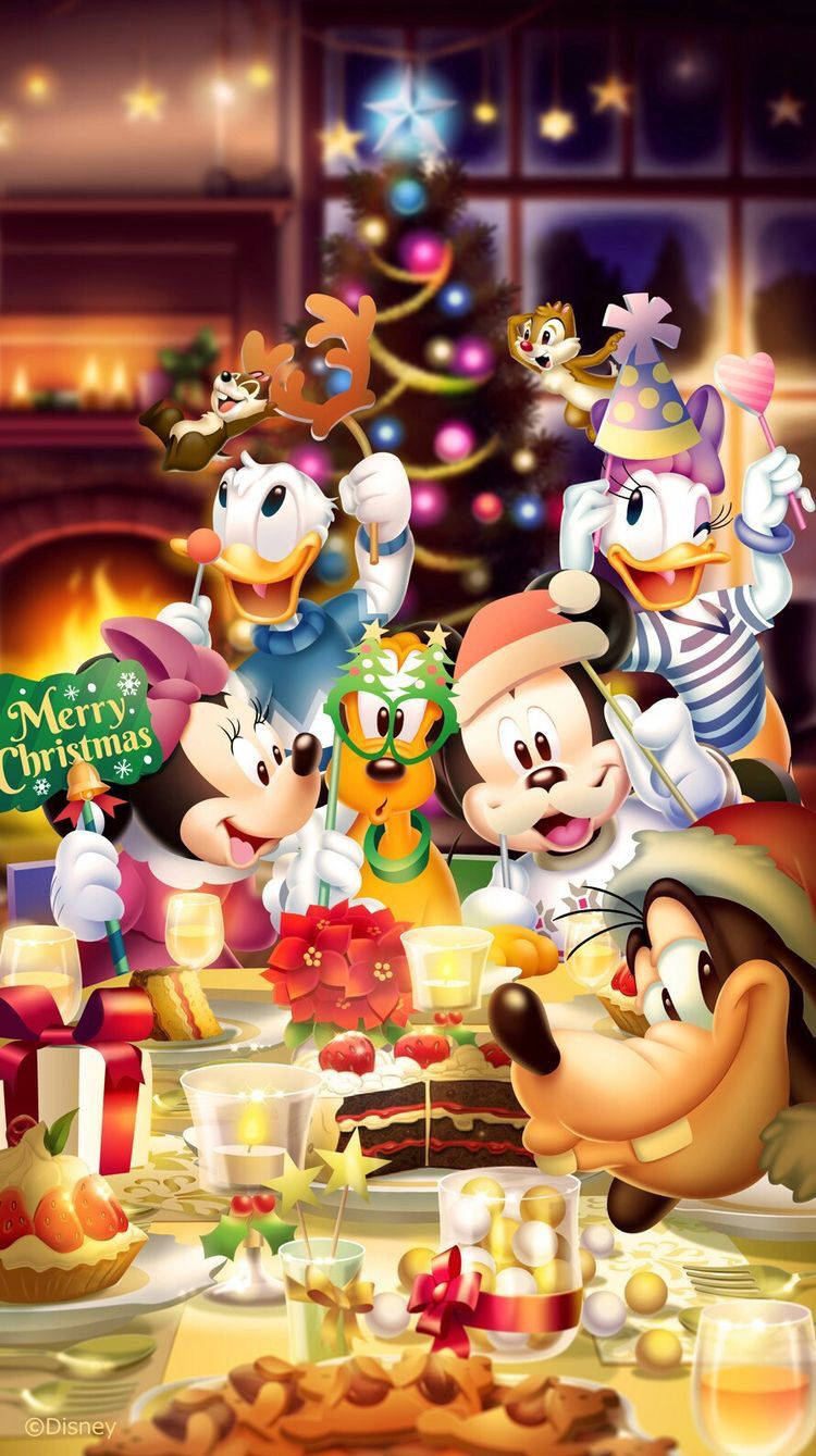 Download Disney Christmas Feast Wallpaper 