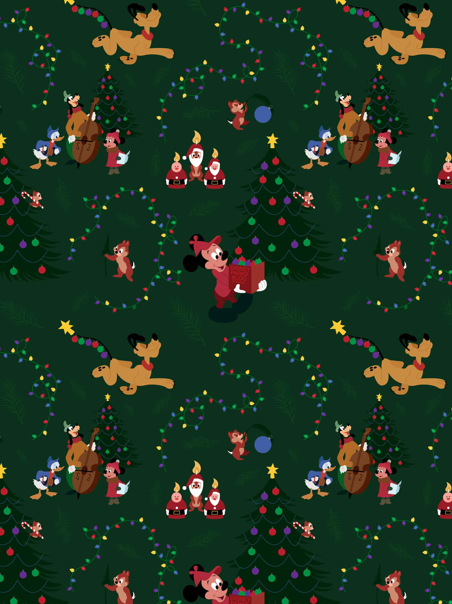 Get into the Christmas spirit with a Disney iPad! Wallpaper