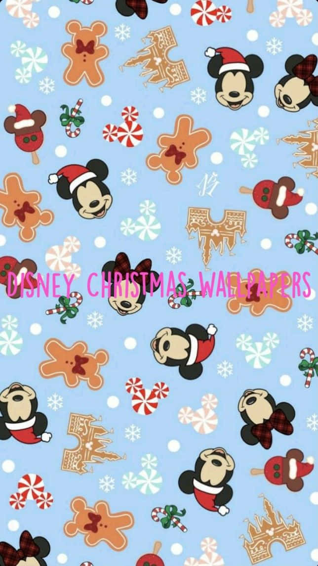 Fåhem Magin Till Jul Med Disney Christmas Ipad-en Wallpaper