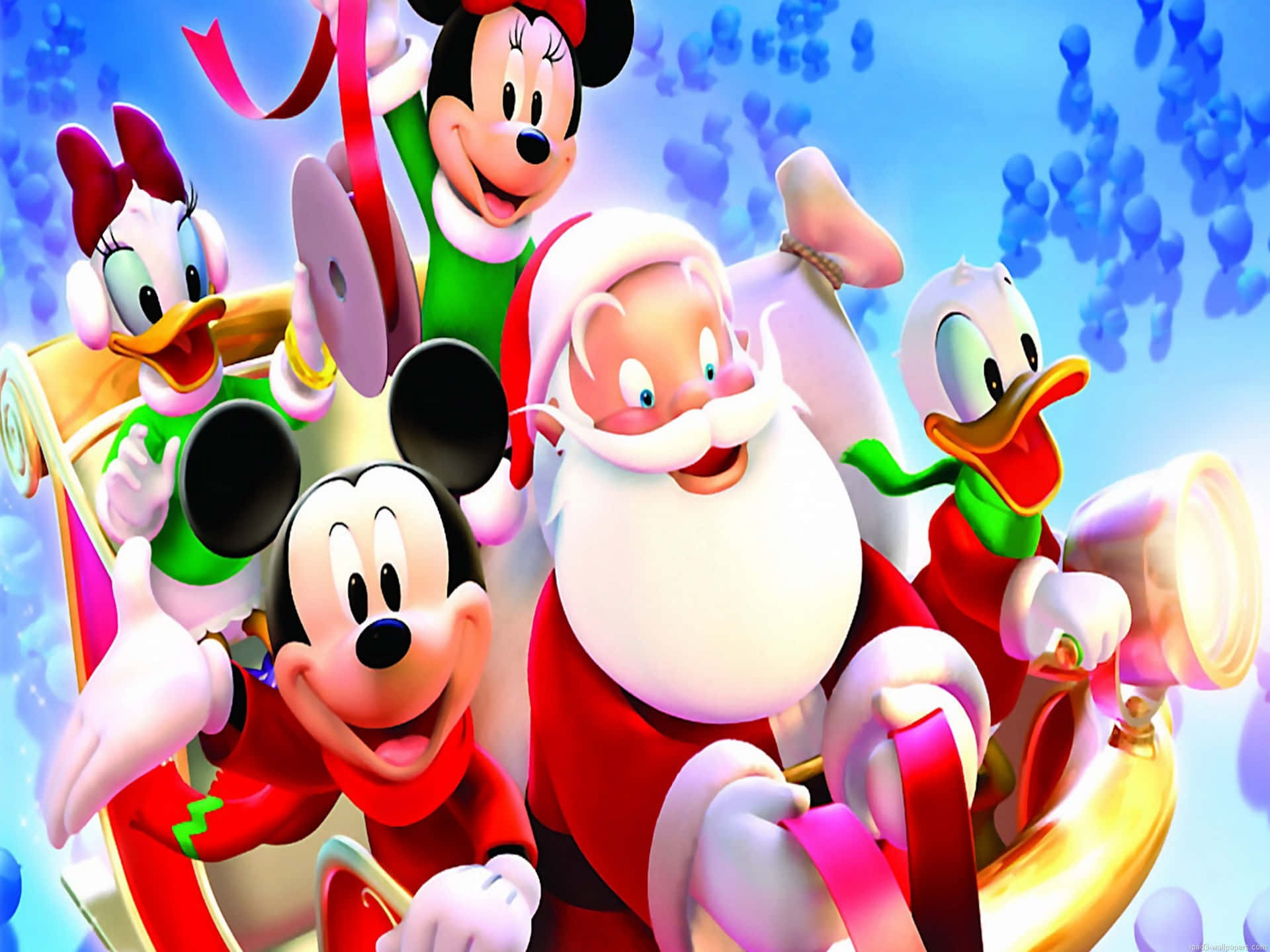 Fångadin Disney-anda Under Julen Med En Sprillans Ny Ipad! Wallpaper