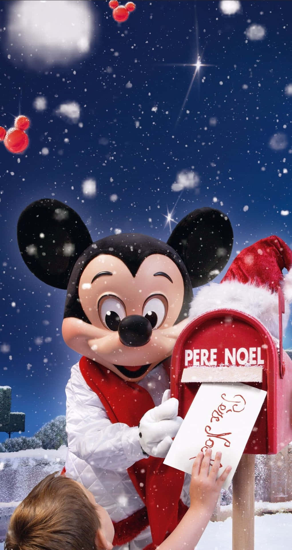 Disfrutade Una Navidad Encantadora Con Disney En Tu Ipad. Fondo de pantalla