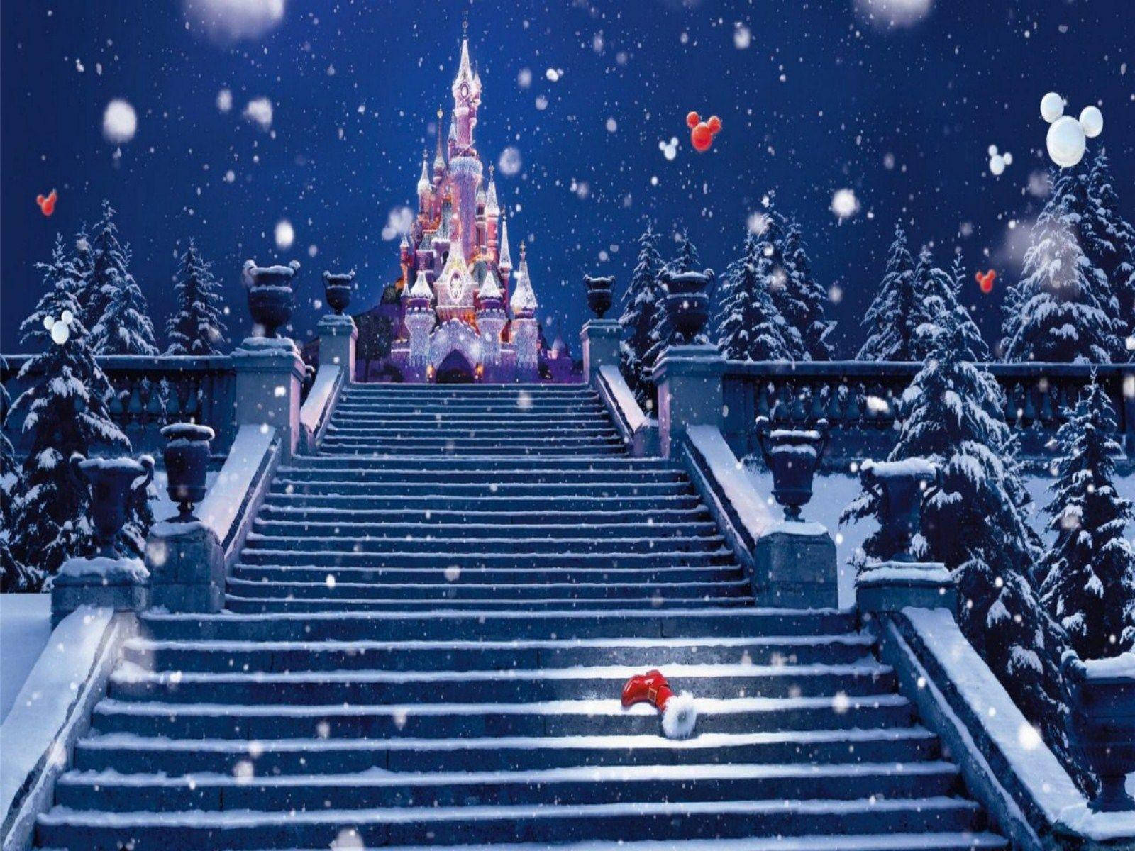 Disneyweihnachten Rote Strümpfe Wallpaper