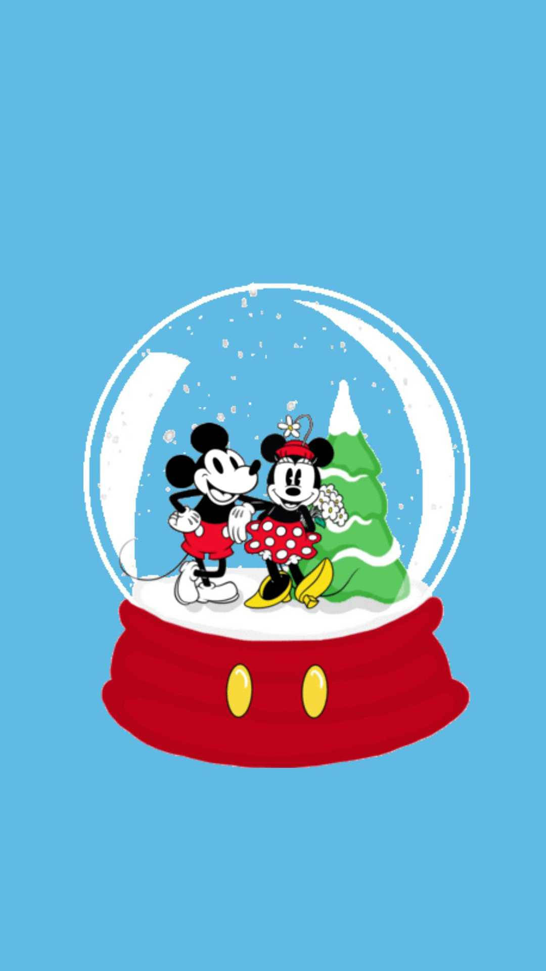 Disney Christmas Snow Globe Wallpaper
