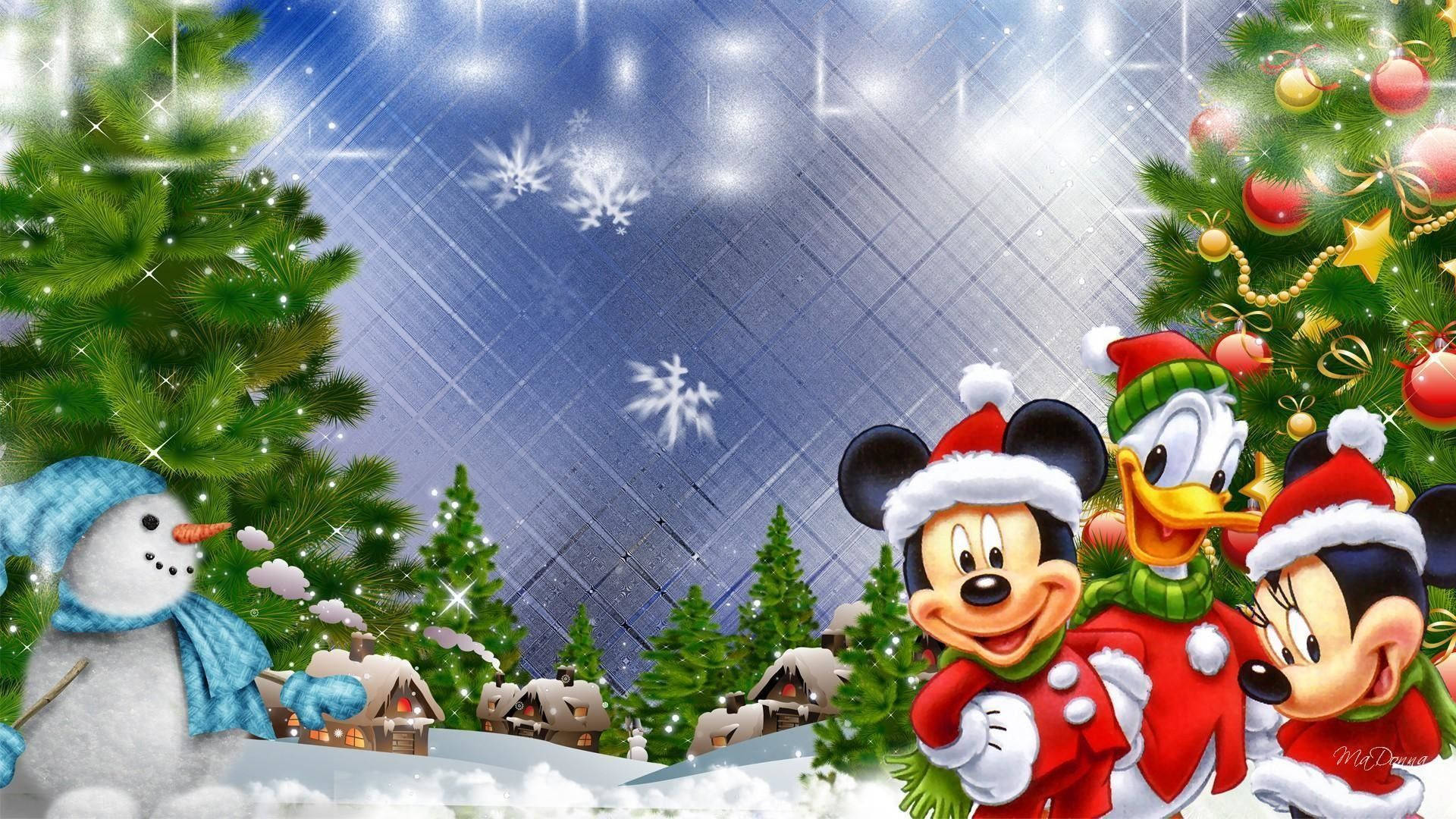 Disney Christmas Village Wallpaper
