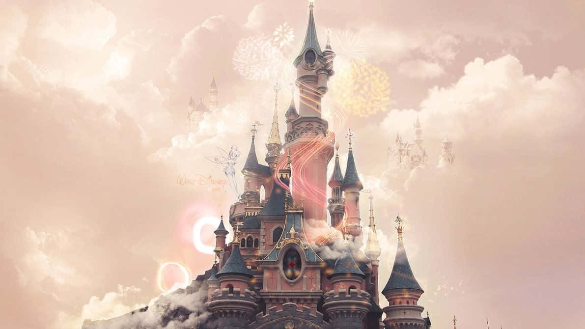 Disneyschloss-computer Angelic-effekt Wallpaper