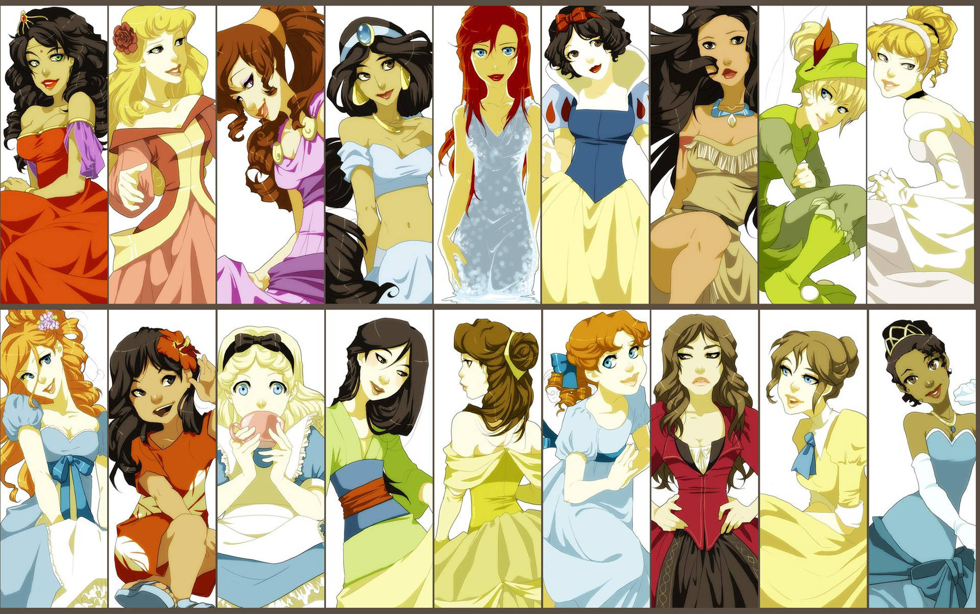 DisneySchreibtisch-Collage Wallpaper