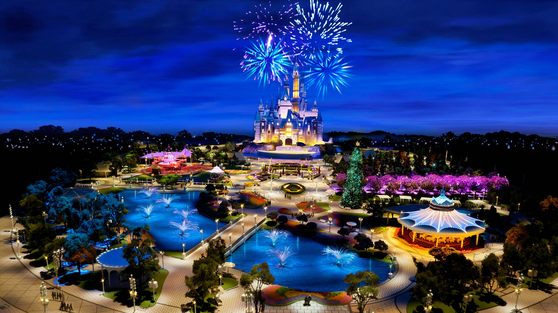 Disney Desktop Parco A Tema Disneyland Sfondo