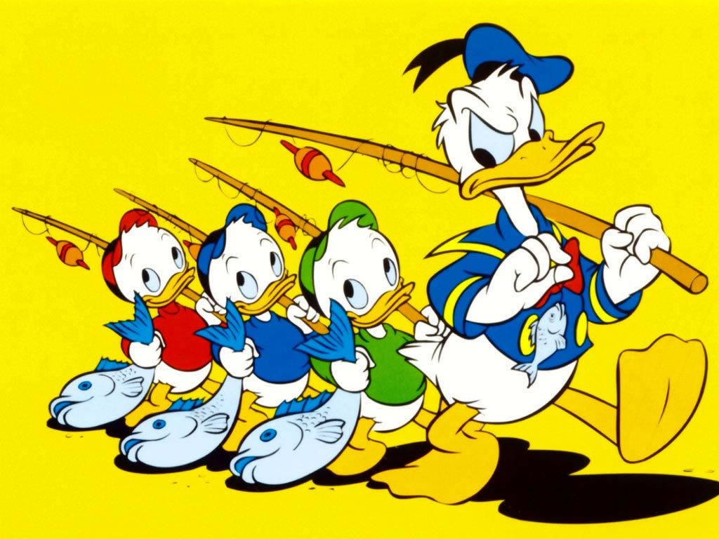 Donald Duck and his Nephews Wallpaper