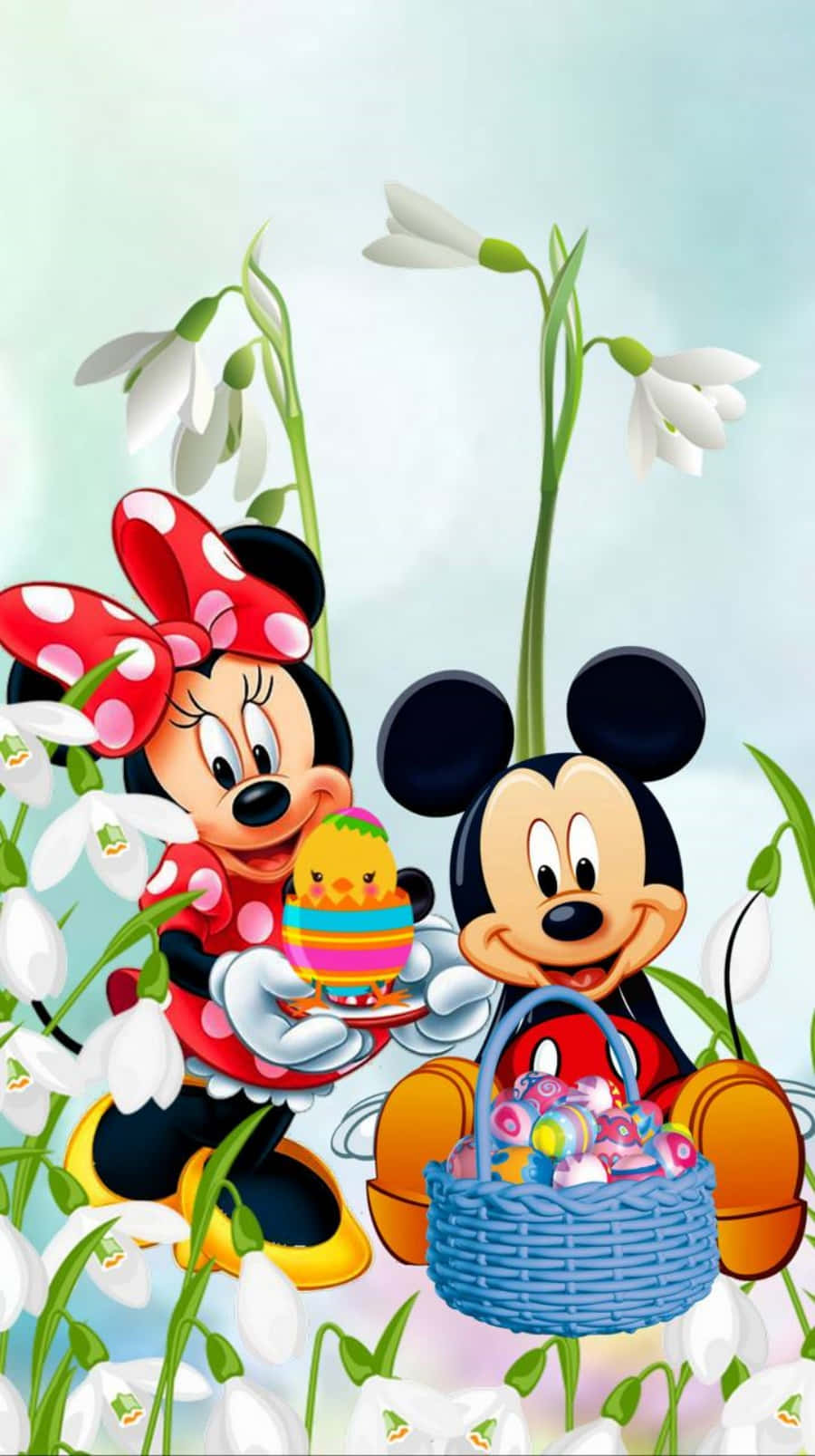 Disney Easter Collecting Eggs Wallpaper