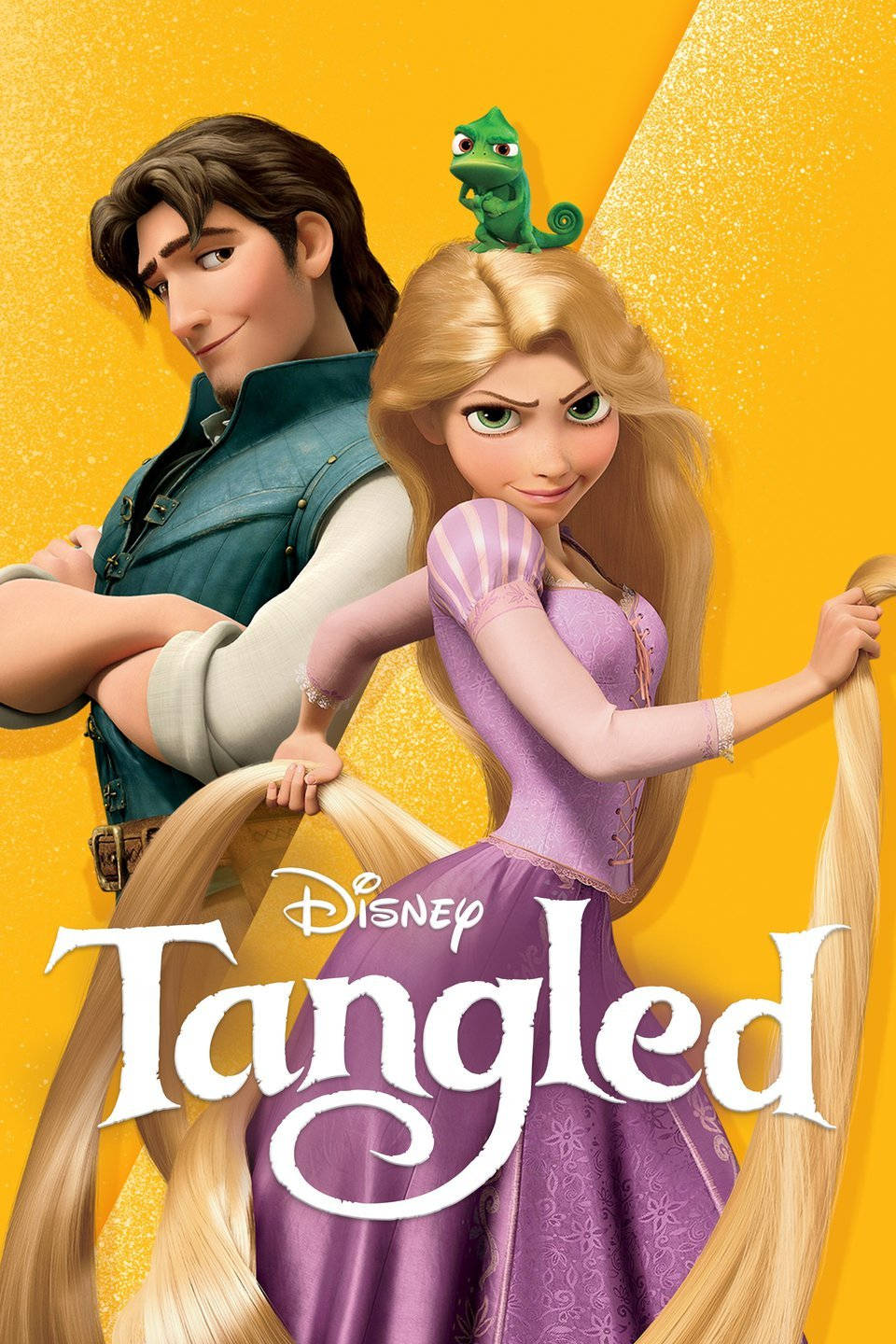Disney Film Tangled Vibrant Poster Wallpaper
