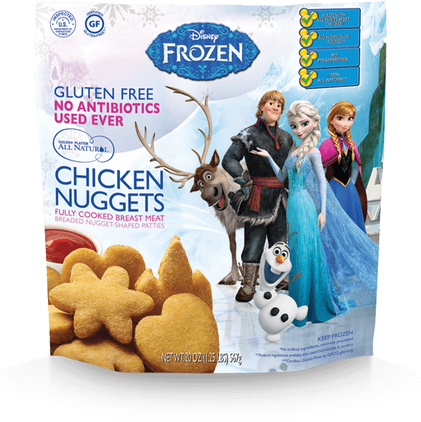 Disney Frozen Chicken Nuggets Packaging PNG