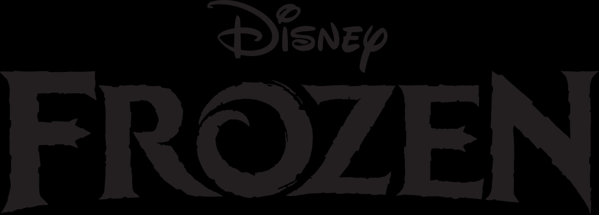 Disney Frozen Logo Black Background PNG