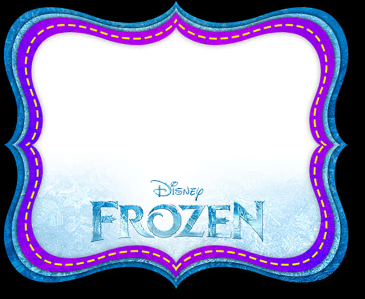 Disney Frozen Logo Frame PNG