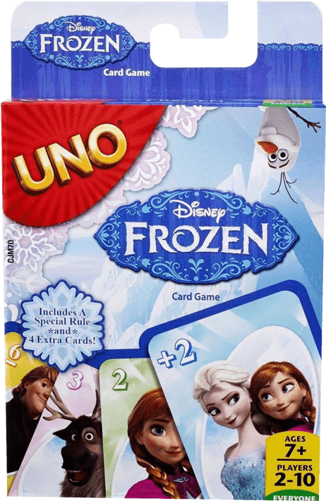 Disney Frozen Uno Card Game Packaging PNG