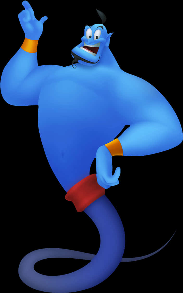 Disney Genie Character Pose PNG