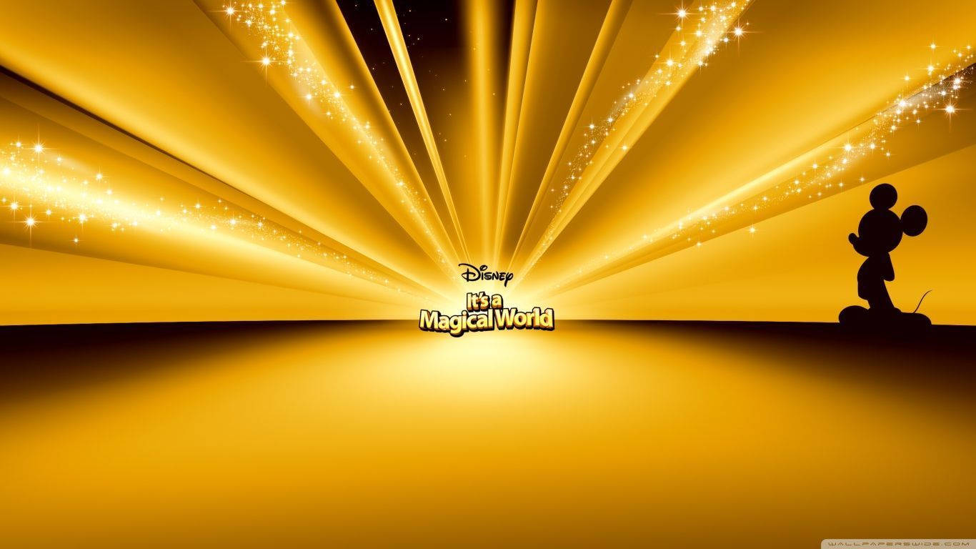 Disney Gold Background Wallpaper