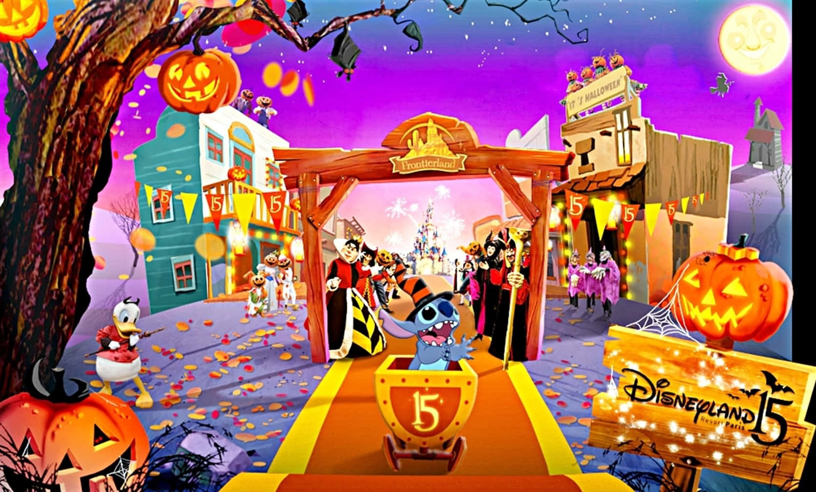 Disneyhalloween Hintergrund Mit Den Maßen 1671 X 1008
