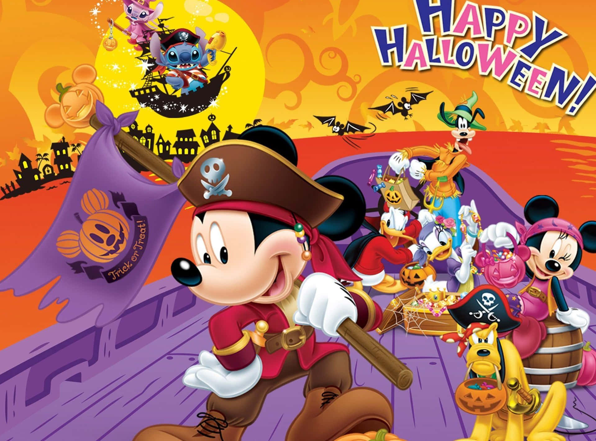 mickey mouse happy halloween wallpapers
