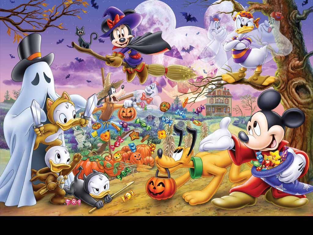 Disney Halloween Characters Wallpaper